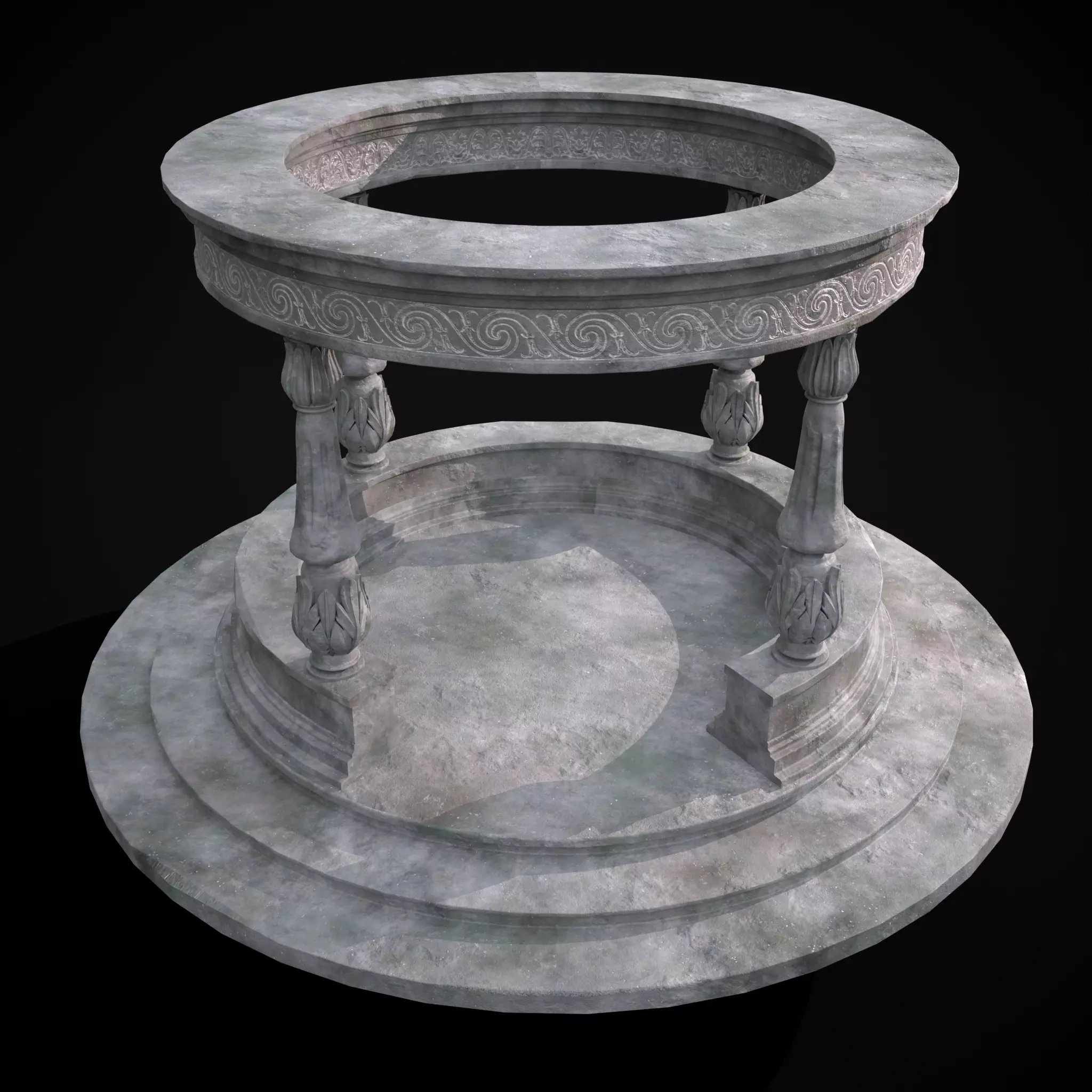 Pavillion Cresent Opening Low-poly 3D model