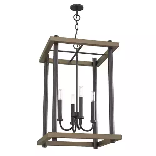 Fontayne Collection Four-Light Antique Bronze  Pendant Light