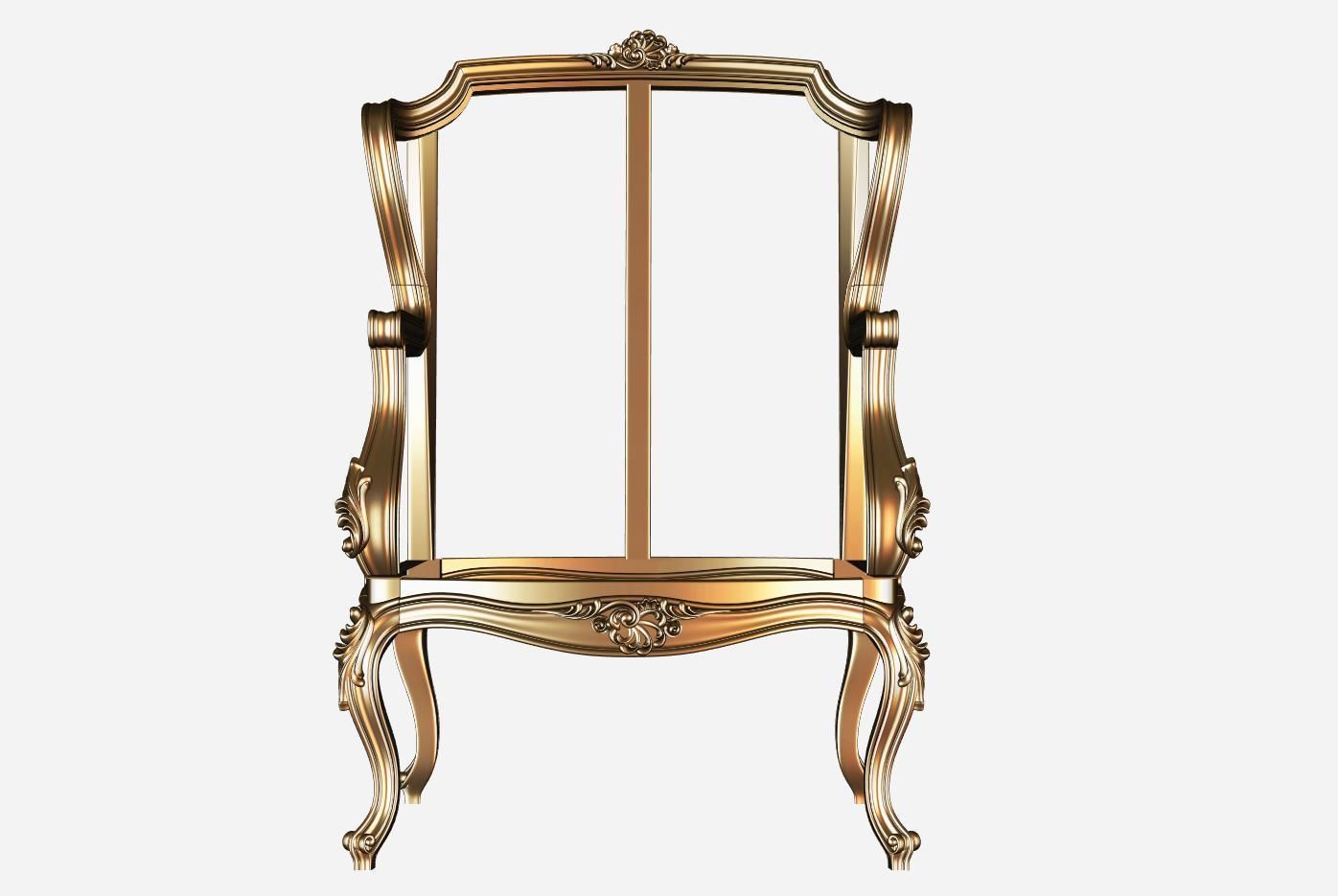 Armachair model for cnc 02 3D model_1