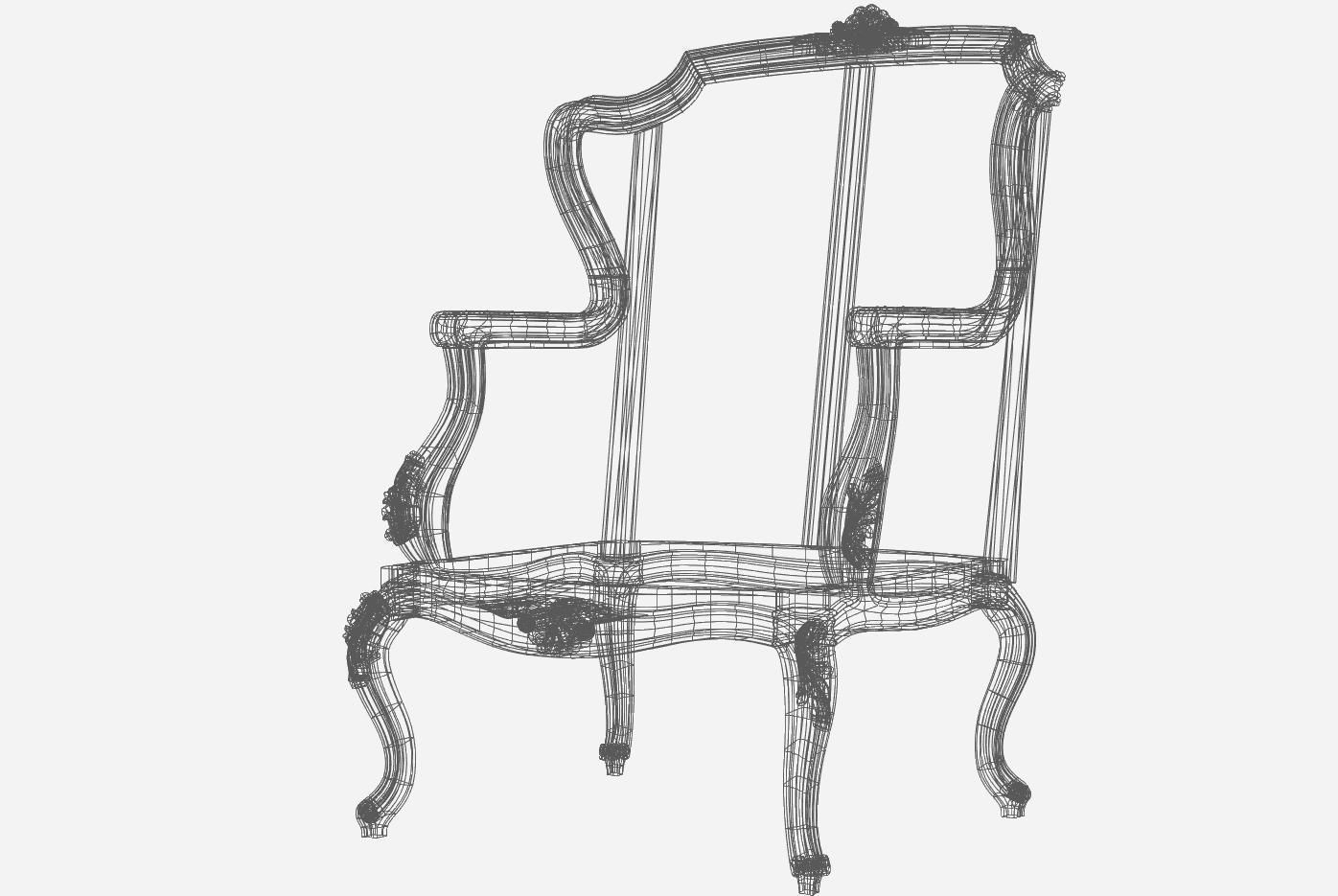Armachair model for cnc 02 3D model_9