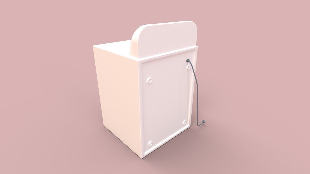 washer-dryer Low-poly 3D model_9