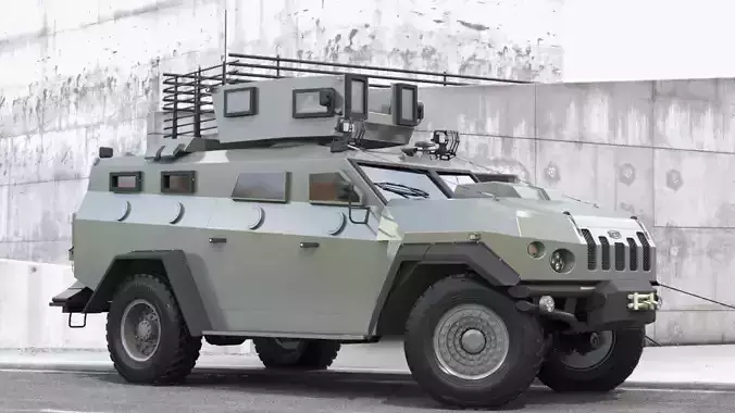 Military vehicle 3D model
