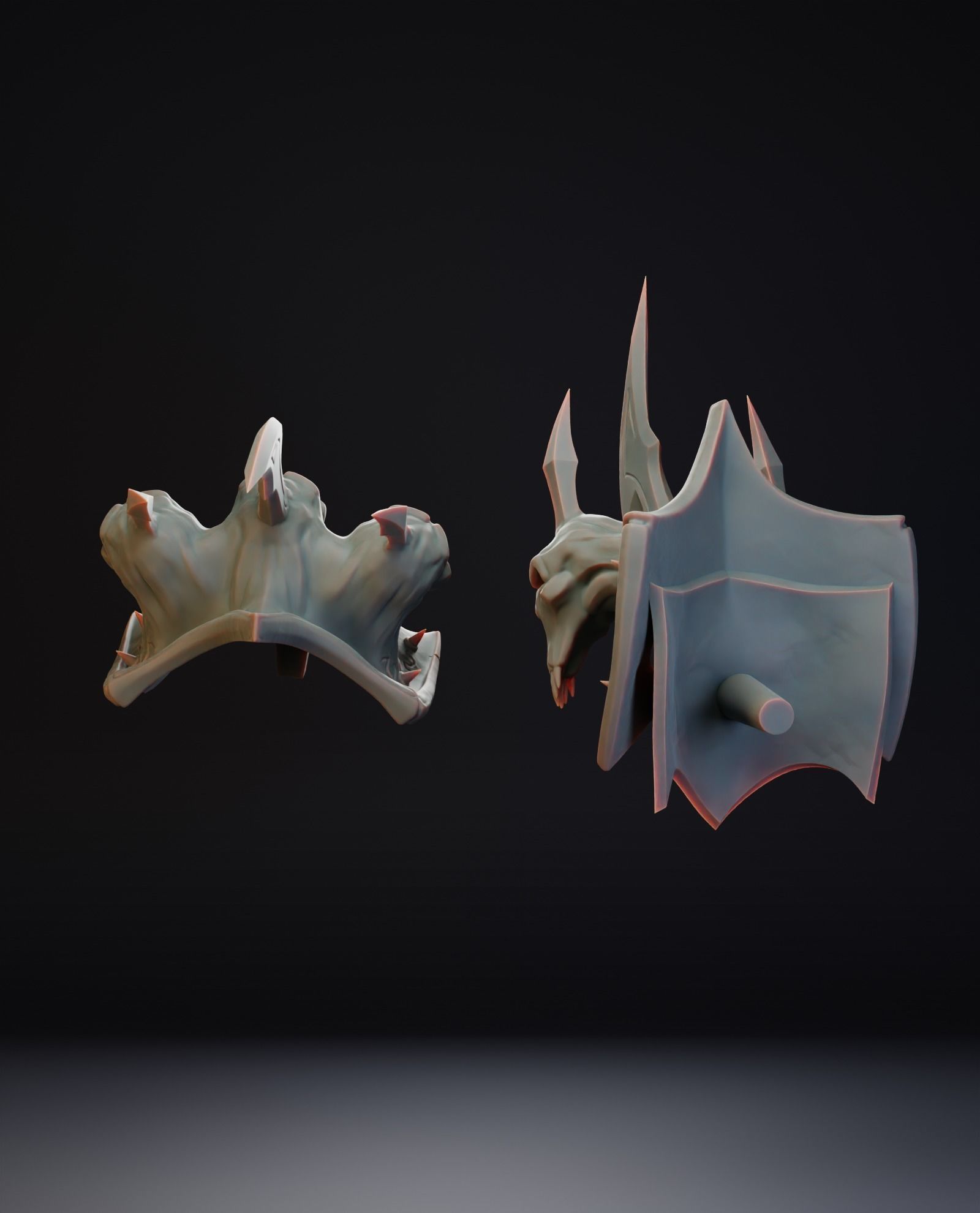 Plate Maw Shadowlands Shoulder - World of Warcraft 3D print model_3