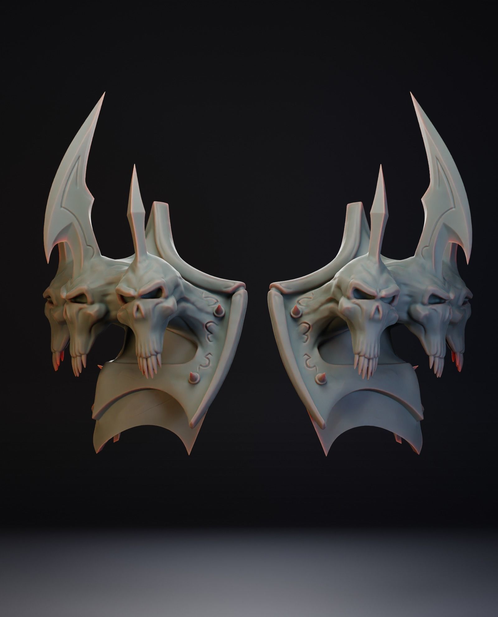 Plate Maw Shadowlands Shoulder - World of Warcraft 3D print model_1