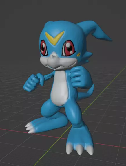 veemon  3D print model_0