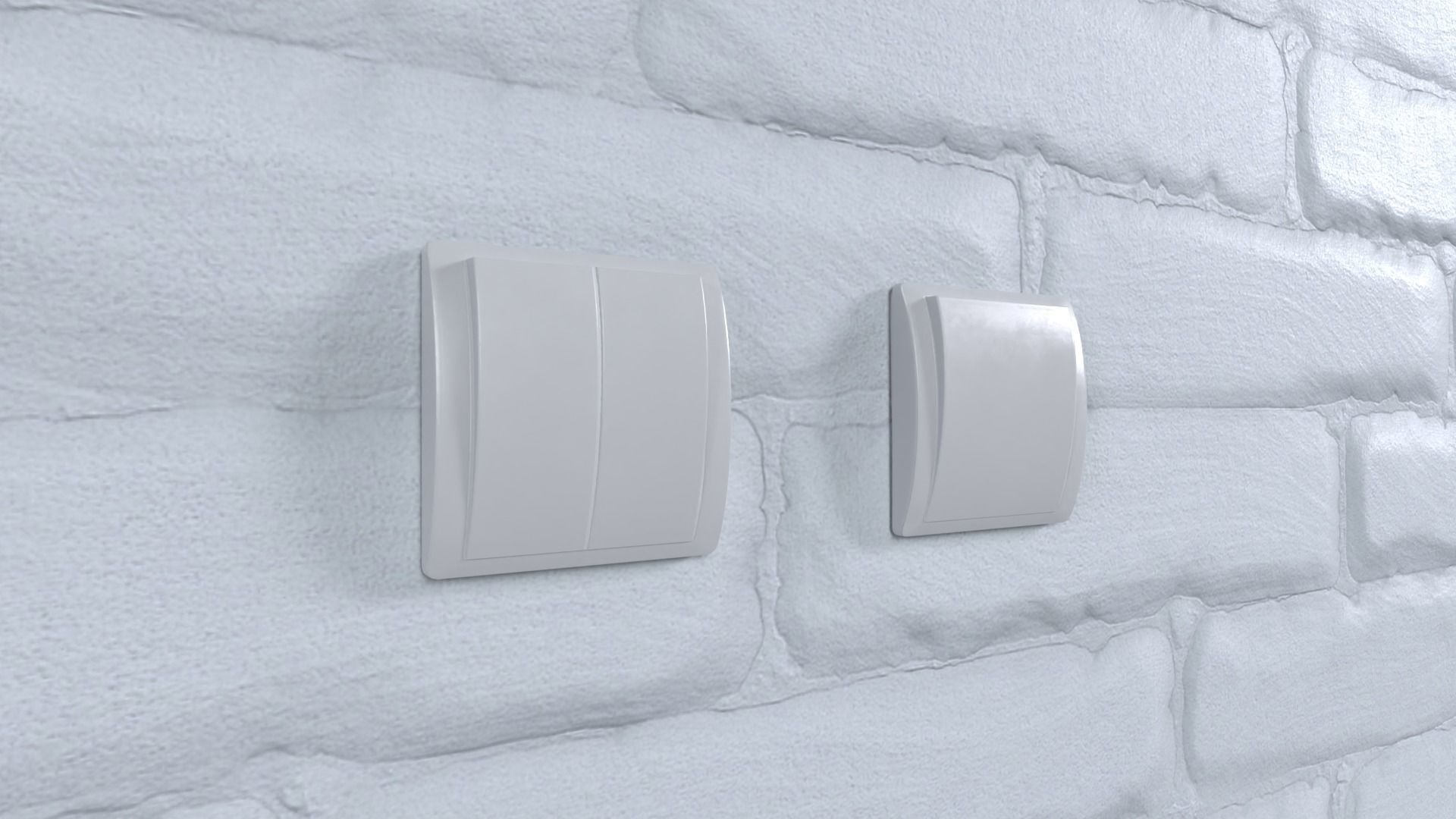 Light Switches Low-poly 3D model_9