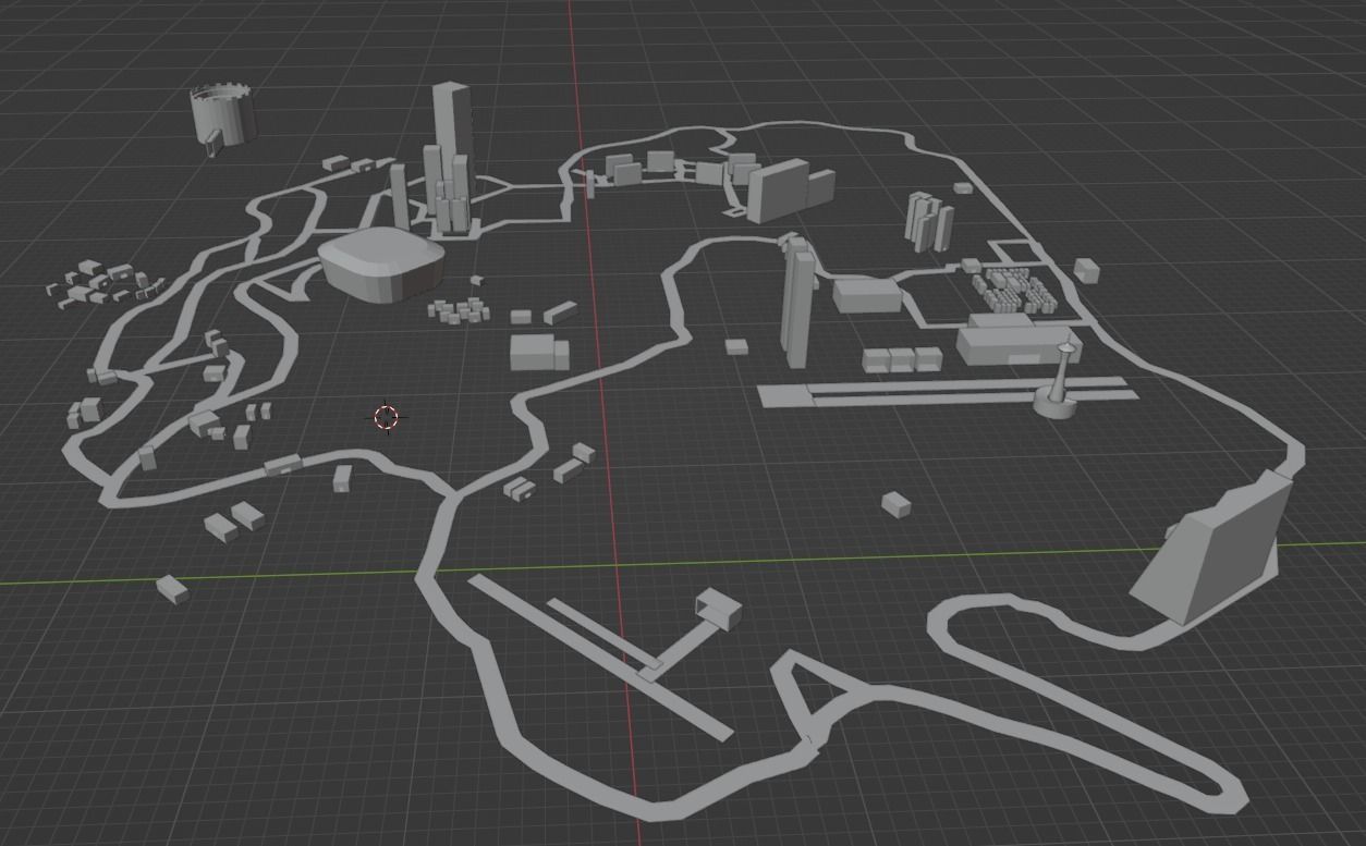simple verdansk call of duty map Low-poly 3D model_1