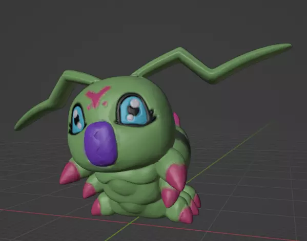 wormon  3D print model_0