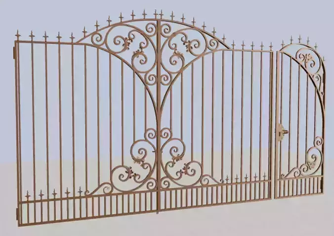 Wrought iron gate