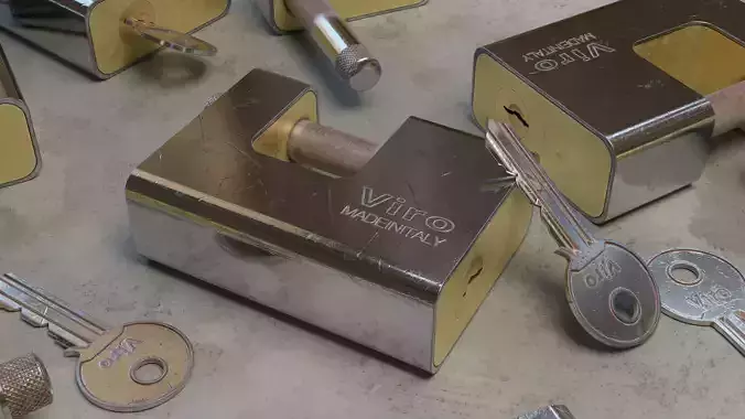 Viro Padlock 3D model