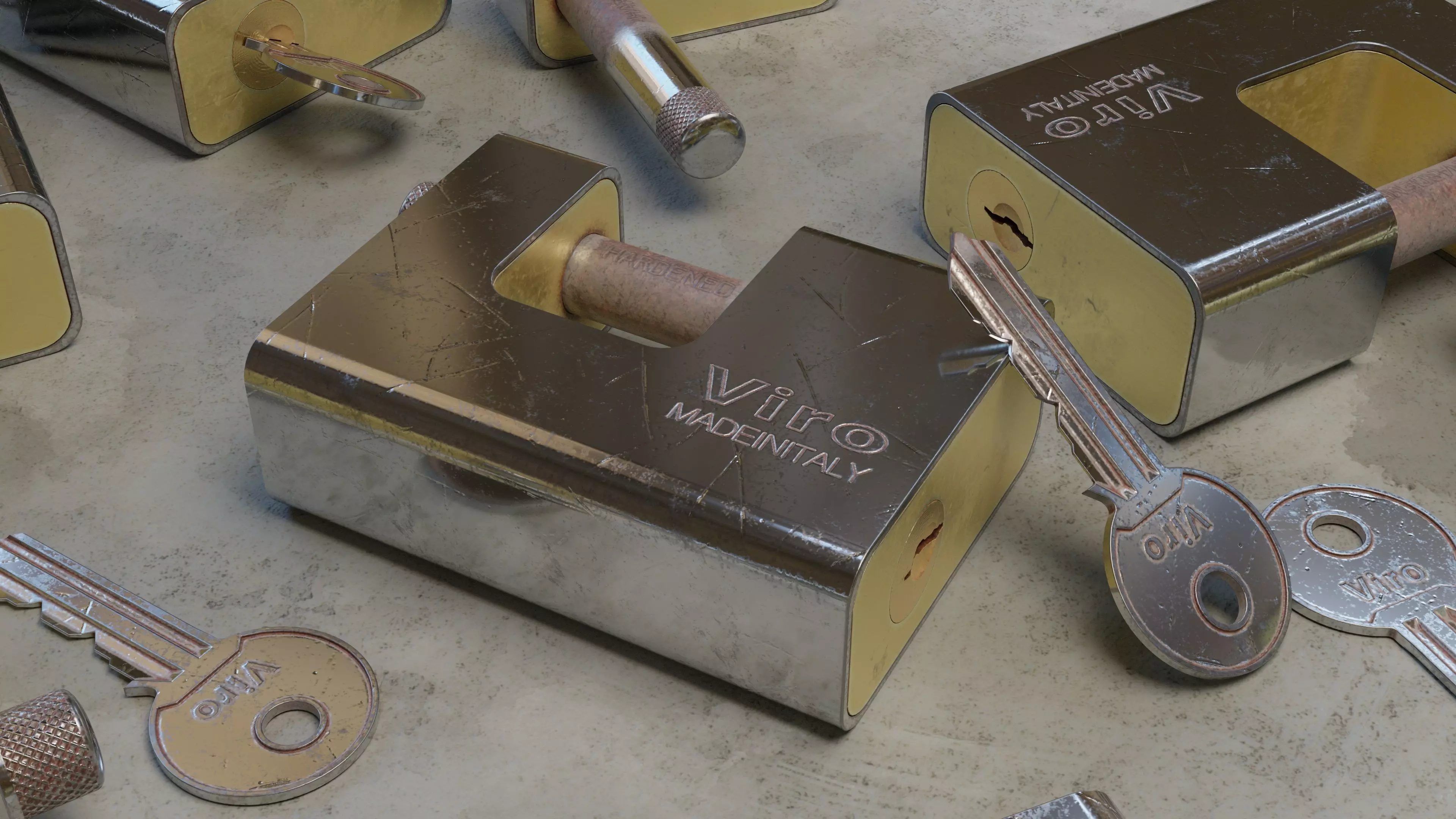 Viro Padlock 3D model