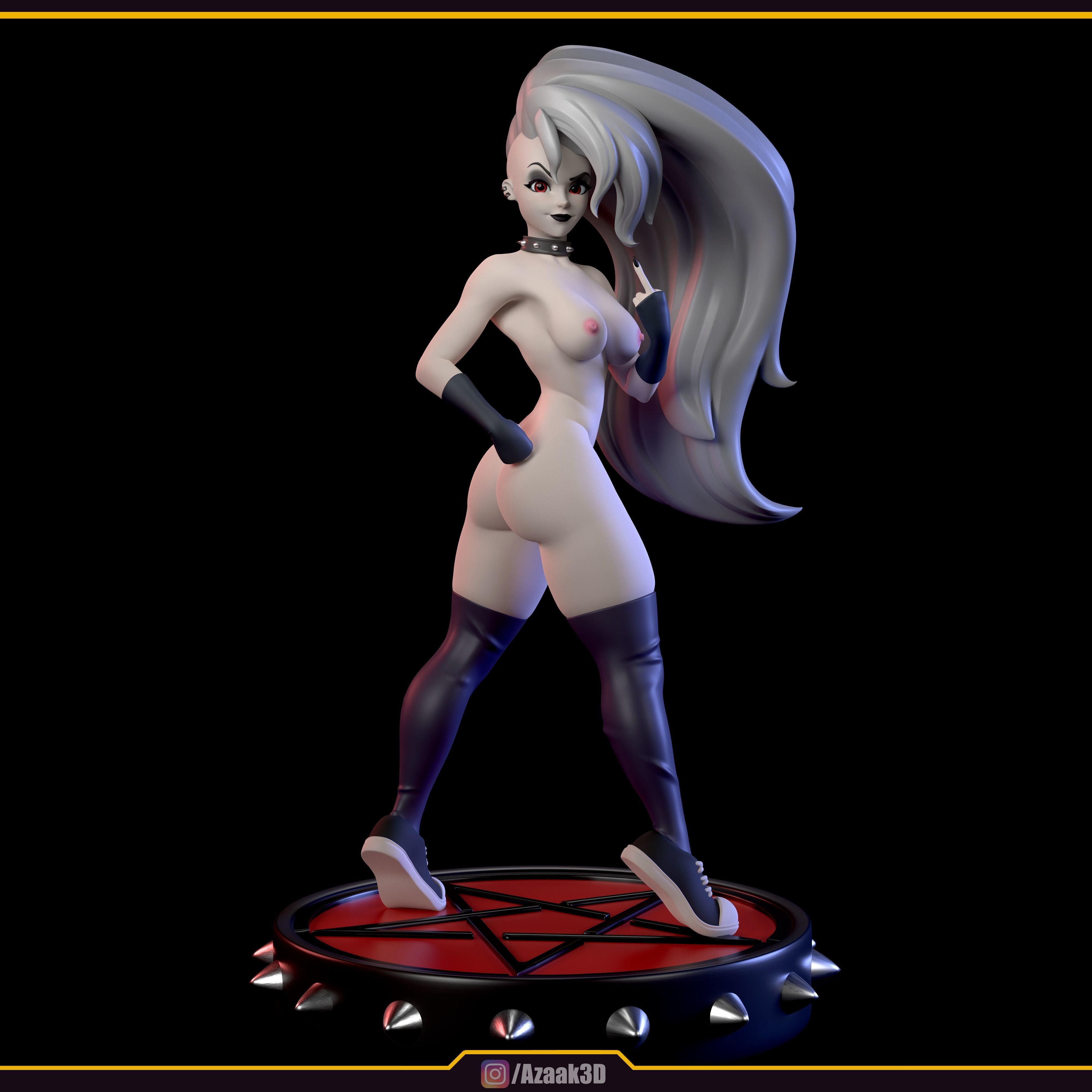 Loona Helluva Boss With NSFW variants 3D print model_9