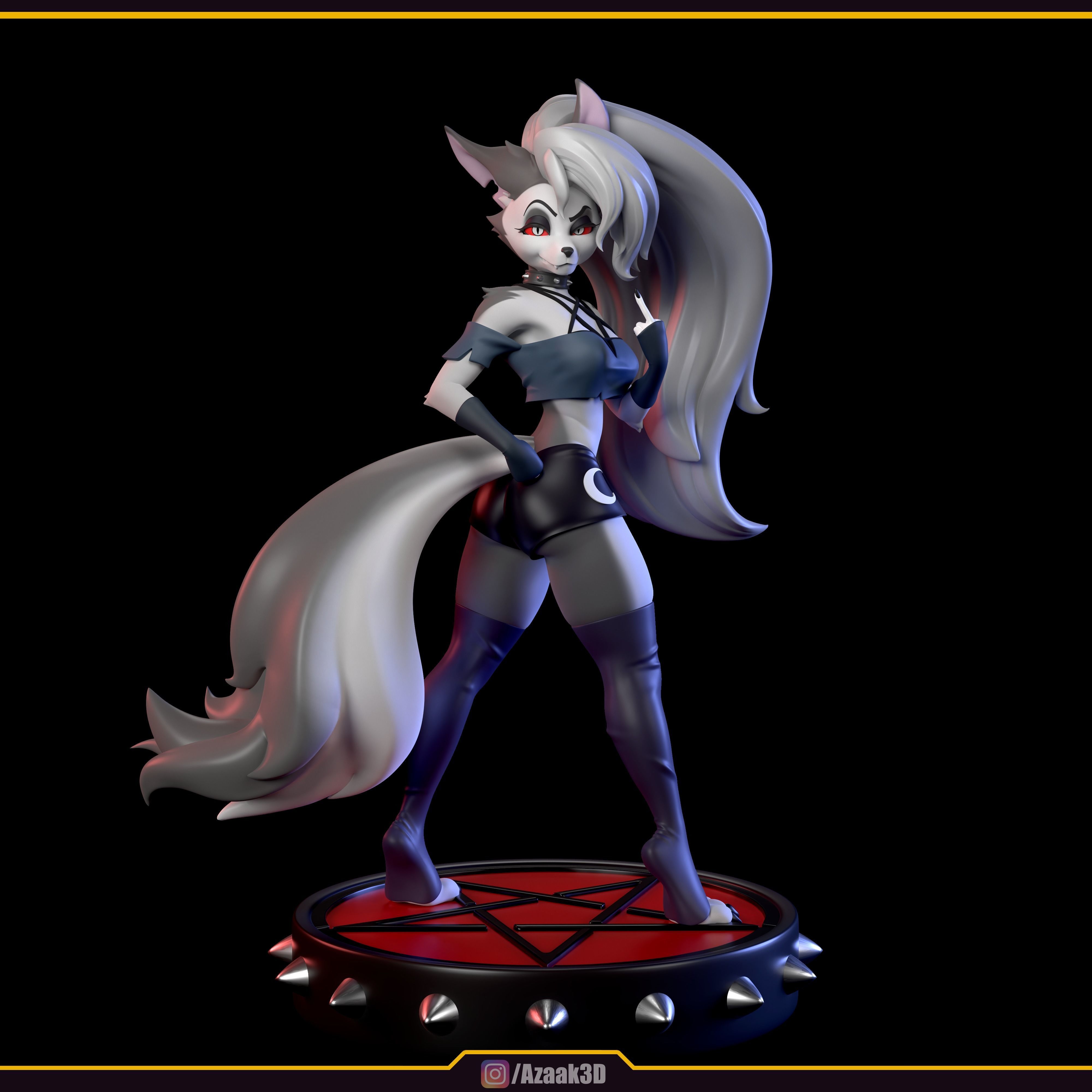 Loona Helluva Boss With NSFW variants 3D print model_5