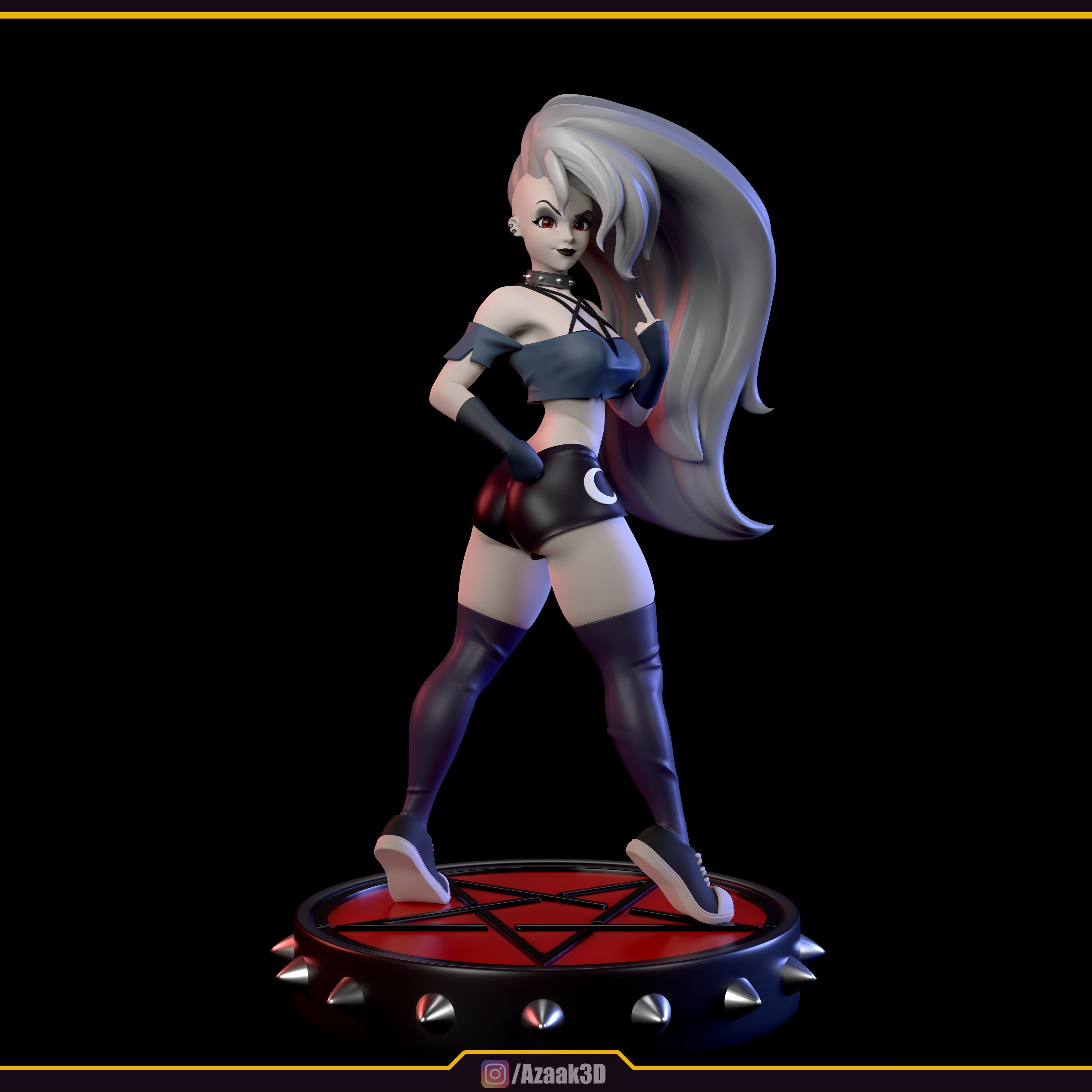 Loona Helluva Boss With NSFW variants 3D print model_8