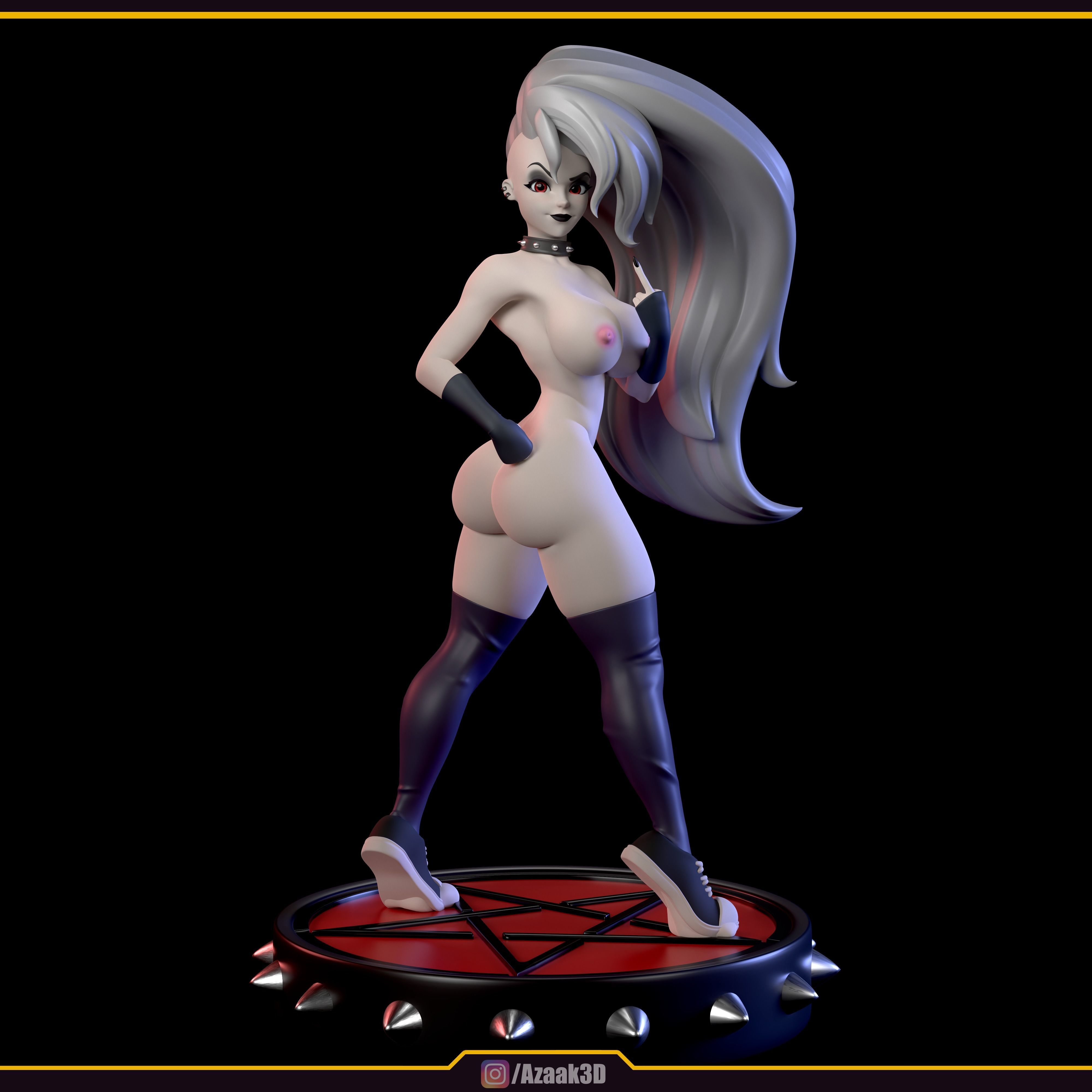 Loona Helluva Boss With NSFW variants 3D print model_10