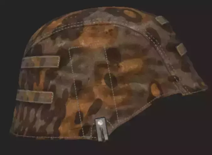 WWII Waffen SS Oakleaf Helmet Cover