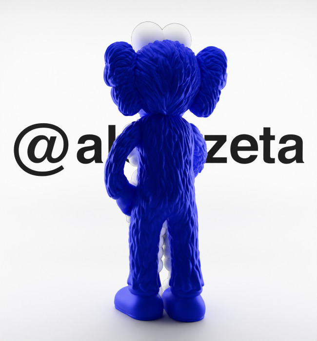 Kaws Family Textured Low-poly 3D model_28
