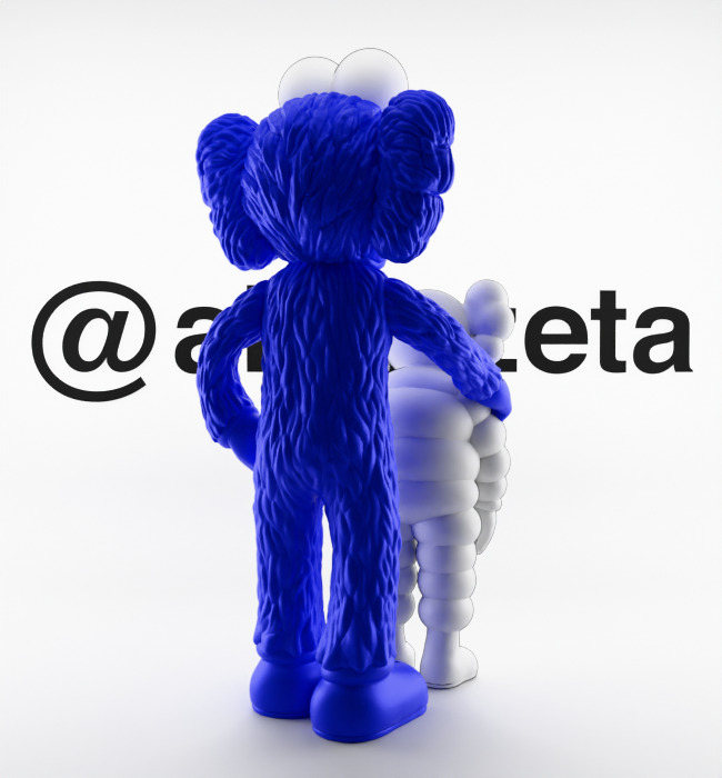 Kaws Family Textured Low-poly 3D model_30