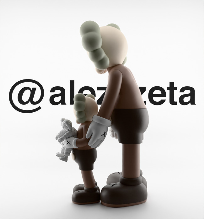 Kaws Family Textured Low-poly 3D model_8