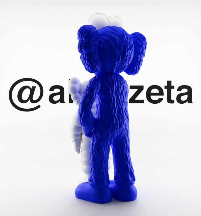 Kaws Family Textured Low-poly 3D model_27