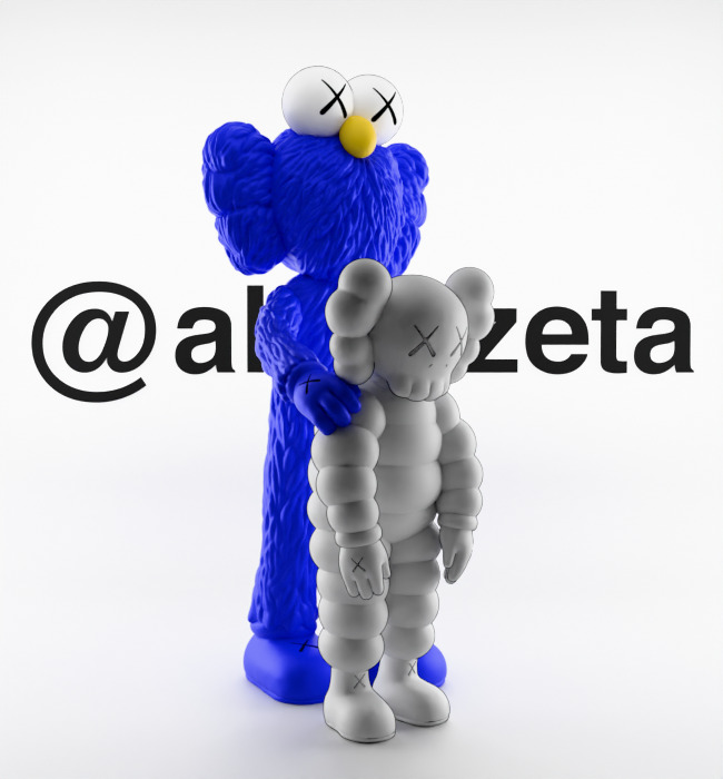 Kaws Family Textured Low-poly 3D model_36