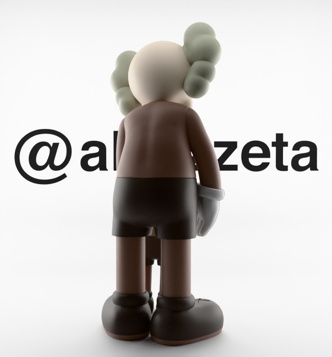 Kaws Family Textured Low-poly 3D model_13