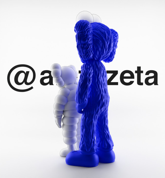 Kaws Family Textured Low-poly 3D model_26