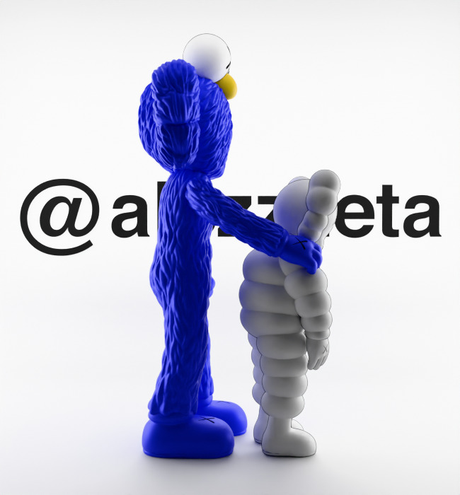 Kaws Family Textured Low-poly 3D model_33