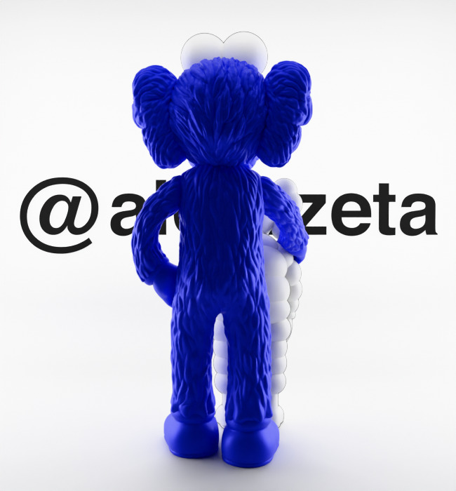 Kaws Family Textured Low-poly 3D model_29
