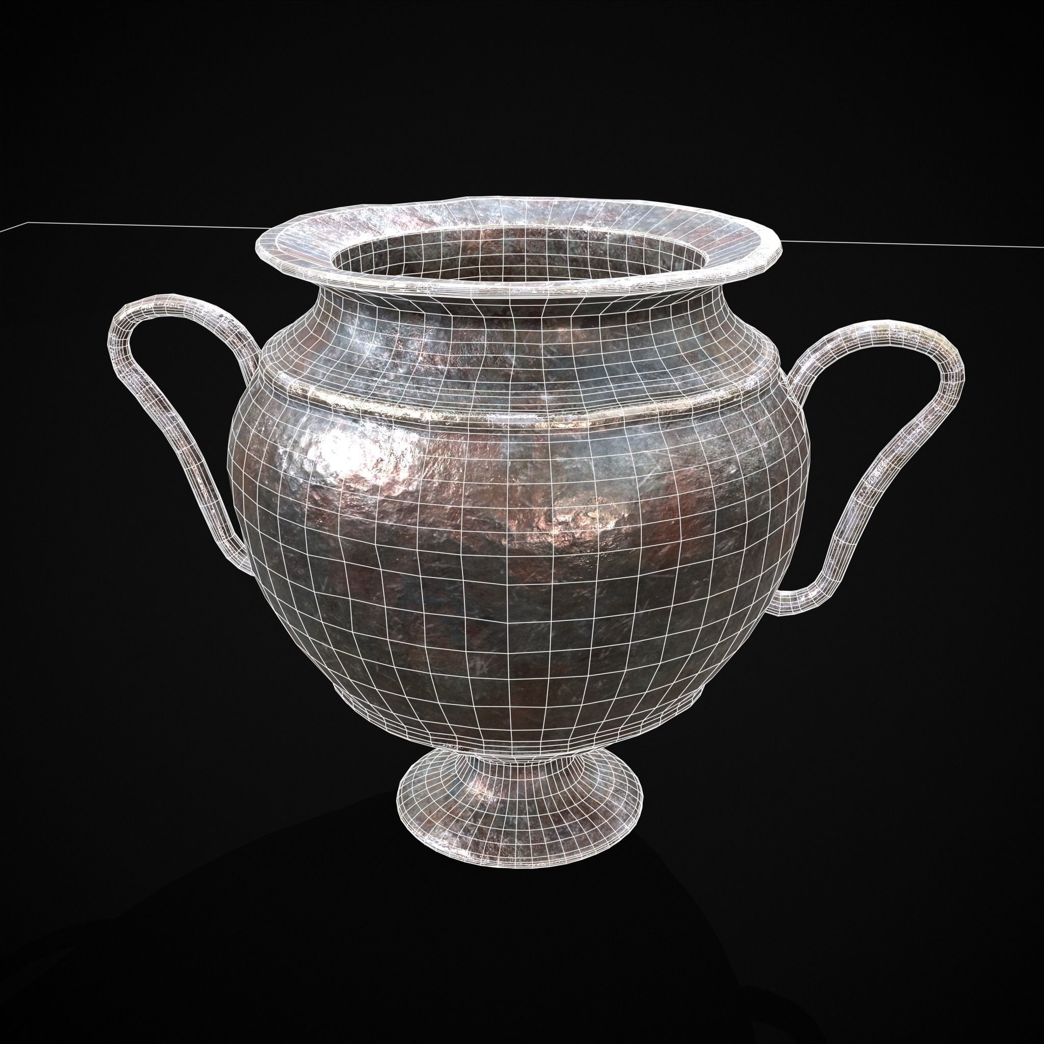 Antique Jug Low-poly 3D model_2