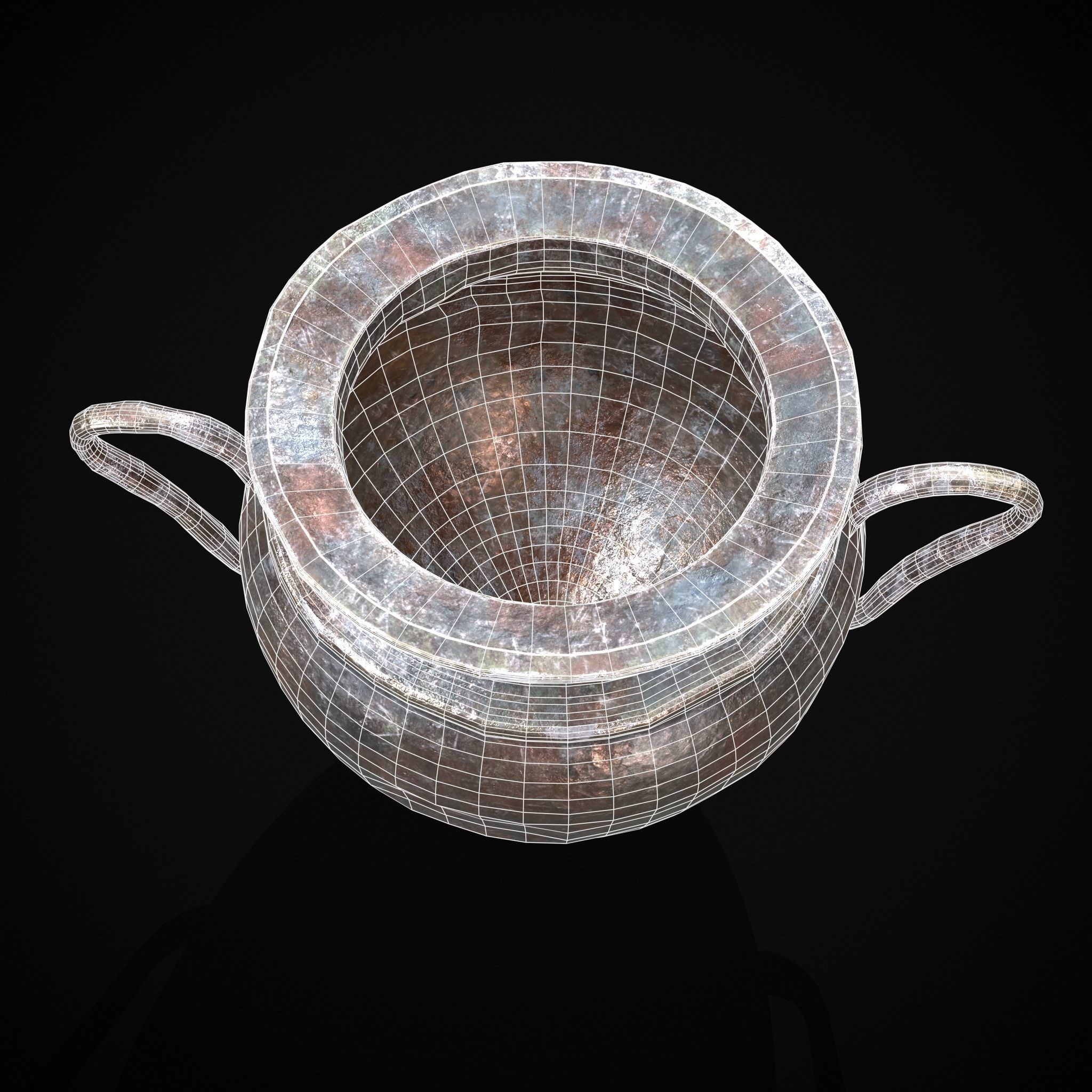 Antique Jug Low-poly 3D model_4