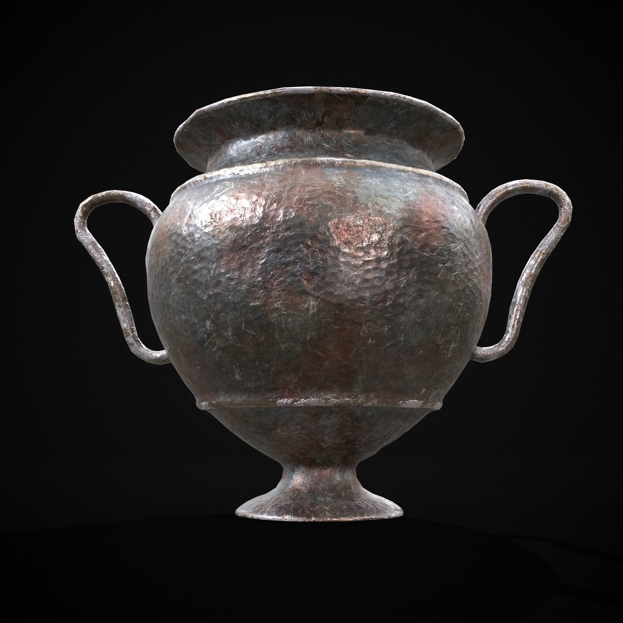 Antique Jug Low-poly 3D model_7