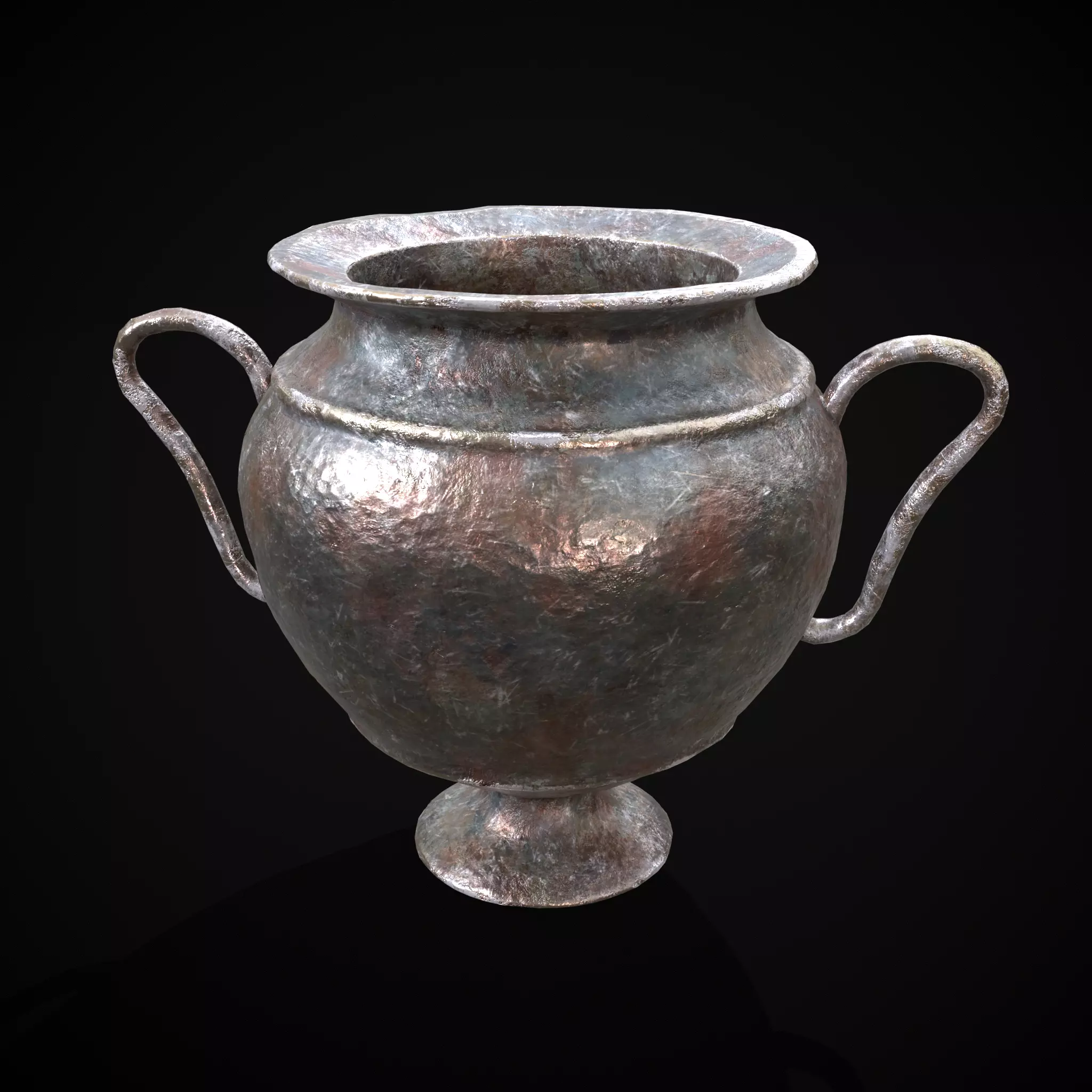 Antique Jug Low-poly 3D model_0