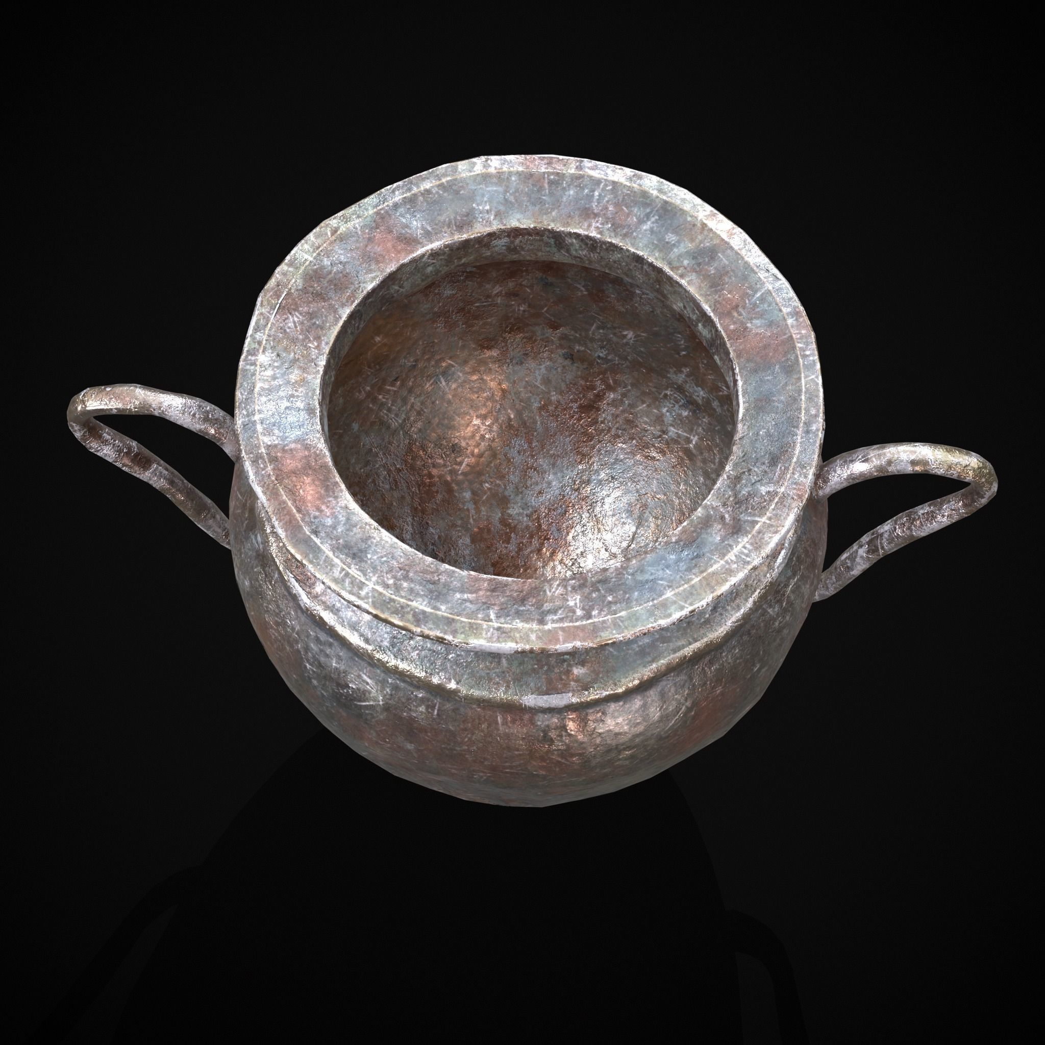 Antique Jug Low-poly 3D model_3