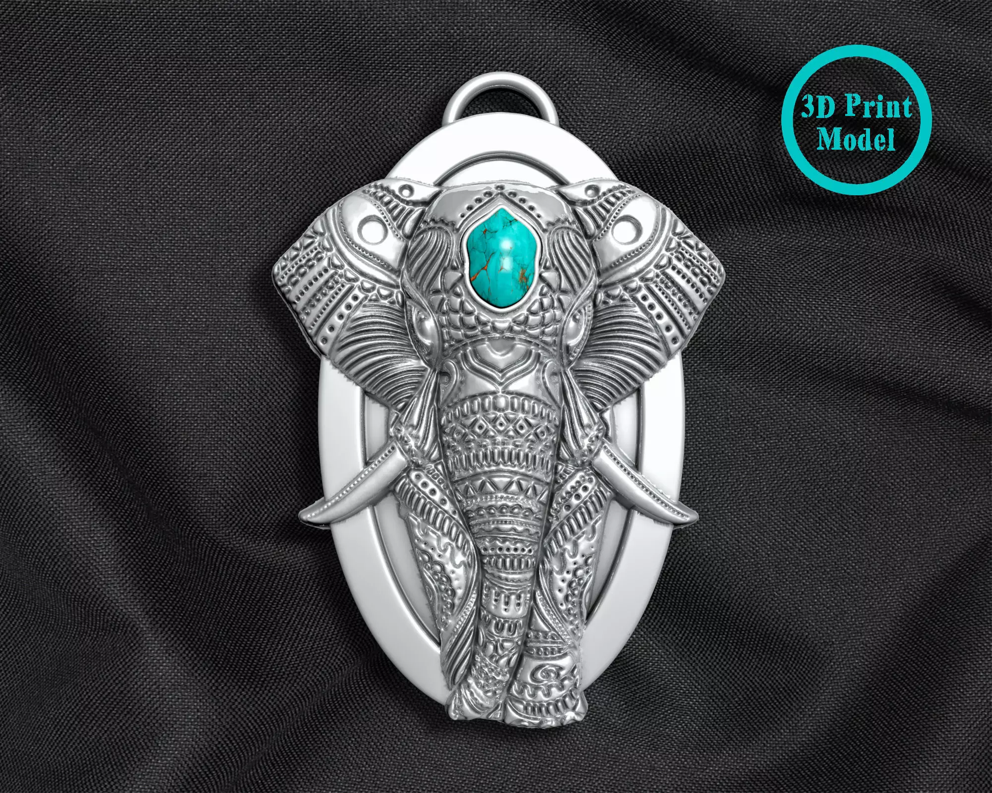 Elephant Pendant 3D print model
