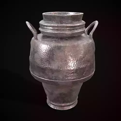 Antique Metal Jug Low-poly 3D model