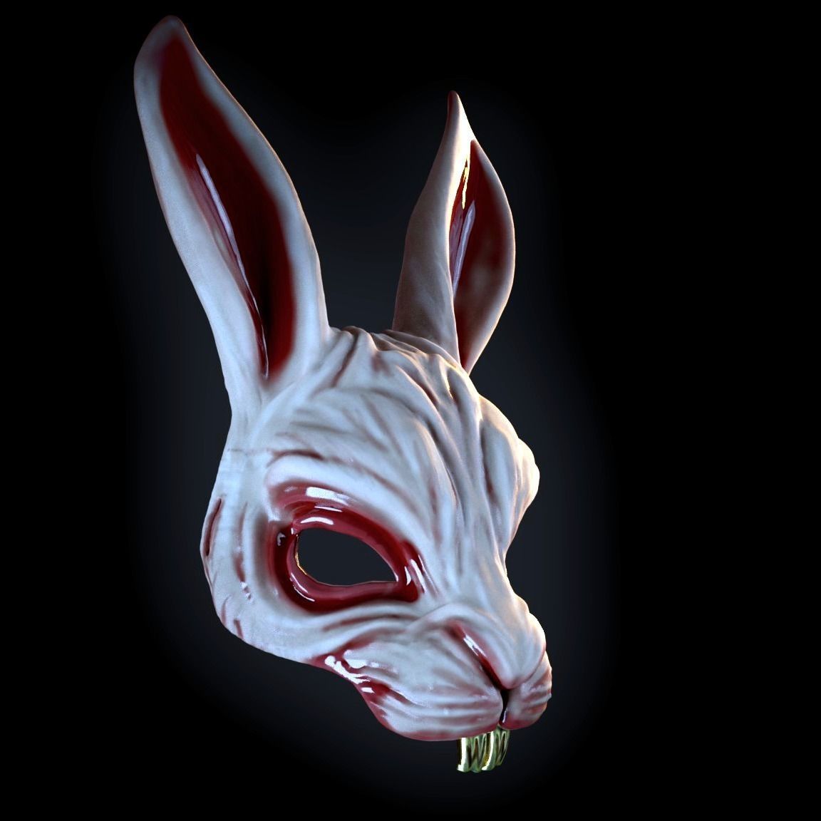 killer rabbit mask 3D print model_1