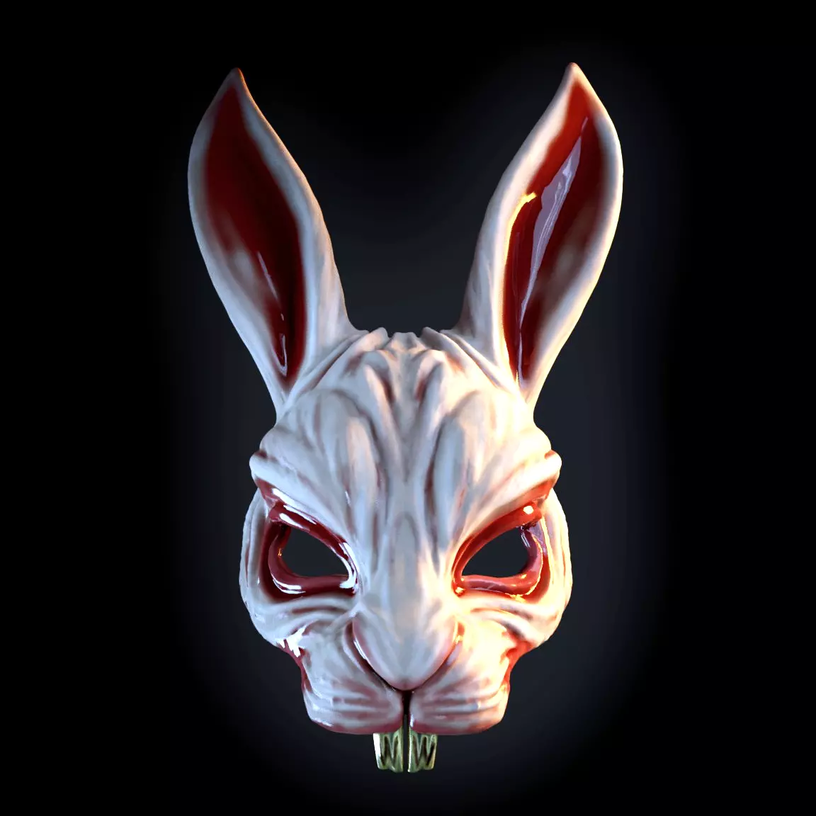 killer rabbit mask 3D print model_0