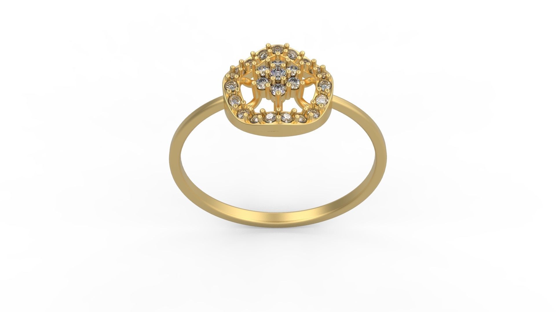 Minimalist Ring 956 3D print model_3