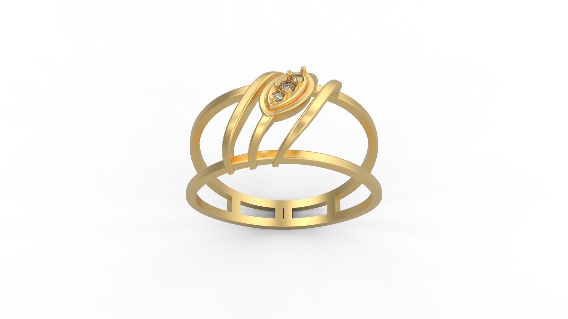 Minimalist Ring 930 3D print model_3