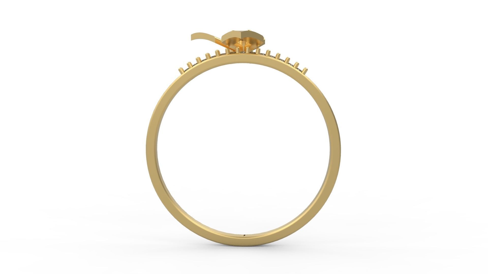 Minimalist Ring 919 3D print model_1