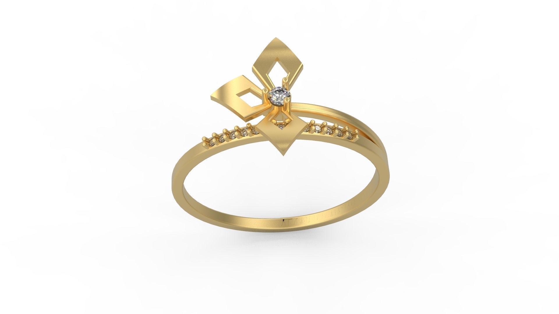 Minimalist Ring 919 3D print model_3