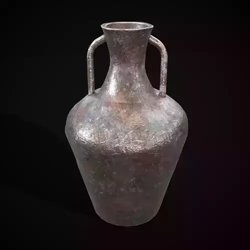 Metal Silverware Pitcher  Low-poly 3D model