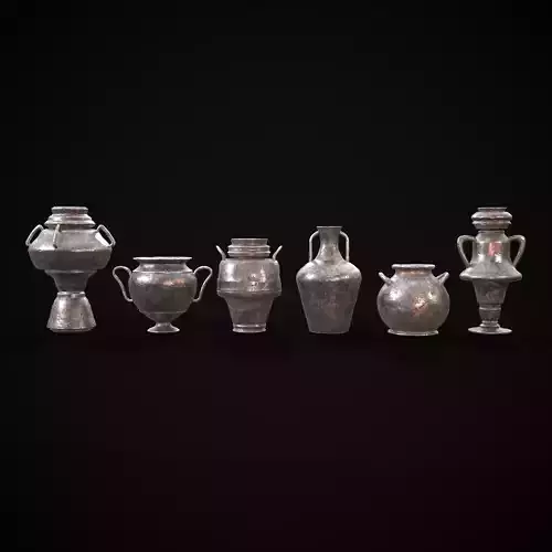 Antique Pitchers Pack 3D Model Collection