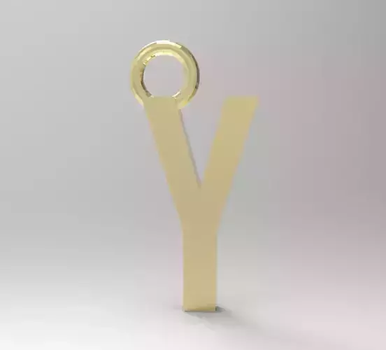 ALPHABET LATTER Y PENDANT