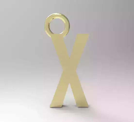 ALPHABET LATTER X PENDANT