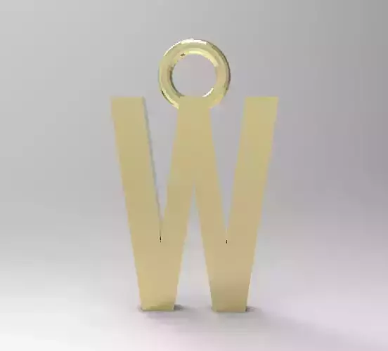 ALPHABET LATTER W PENDANT