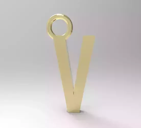 ALPHABET LATTER V PENDANT