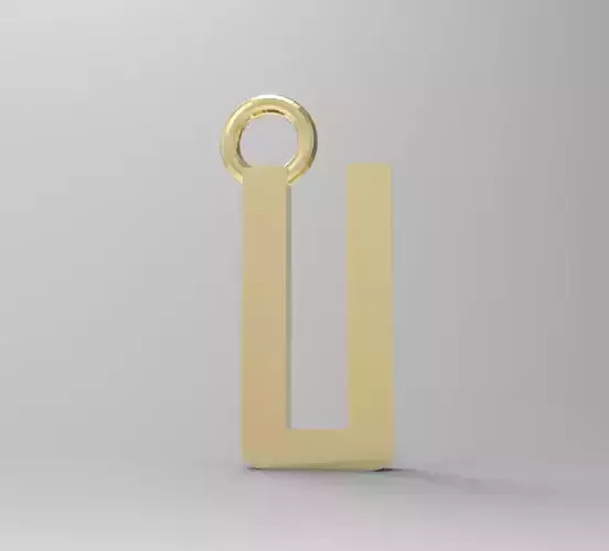 ALPHABET LATTER U PENDANT