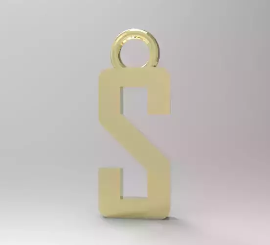 ALPHABET LATTER S PENDANT